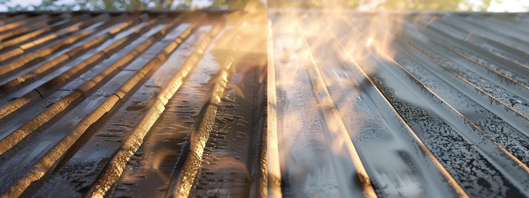 pressure washed roof stark comparison c0a8ef34