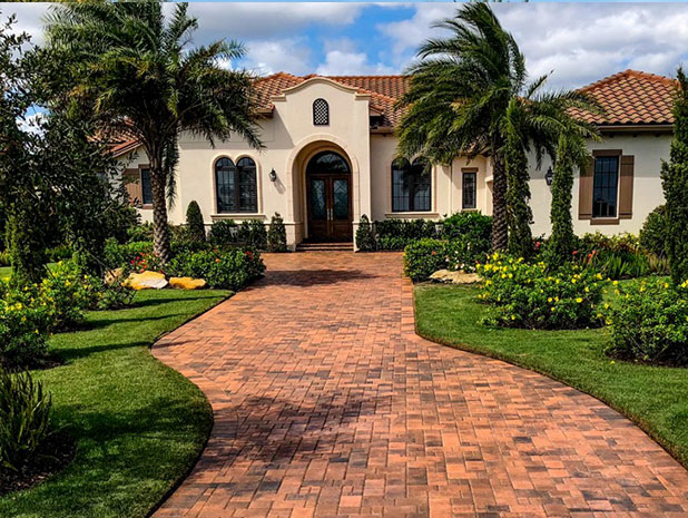 Pavers cleaned and sealed by Gorilla Kleen professional pressure washing services Sarasota