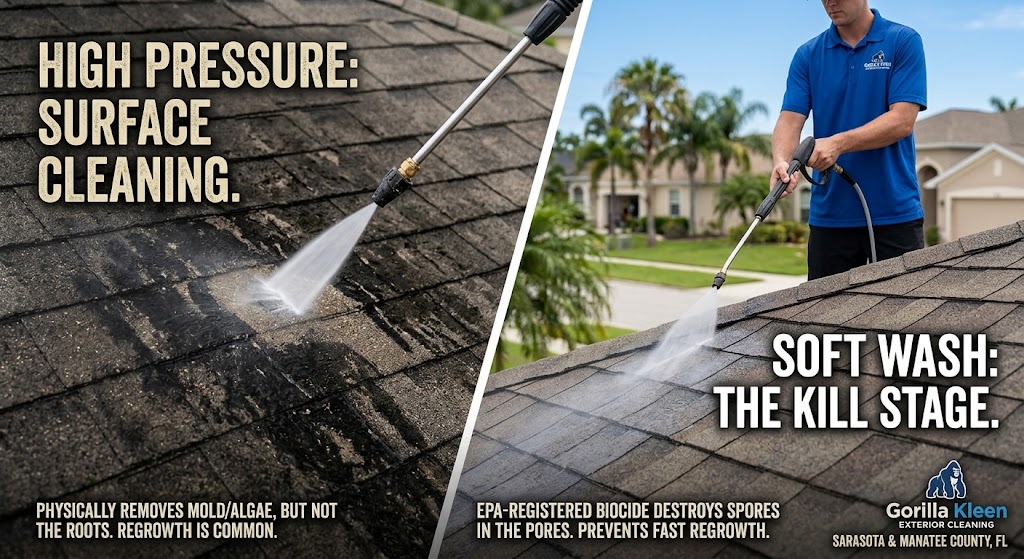 pressure washing to prevent mold